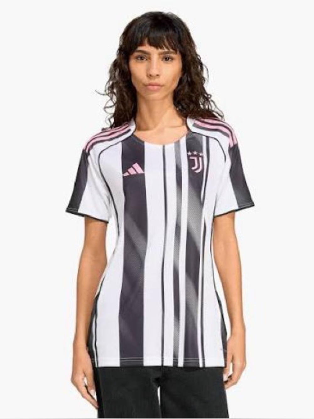 🇮🇹 Adidas x Juventus 25/26 Home Stadium Women’s Jersey Black/White/Pink JN5224
